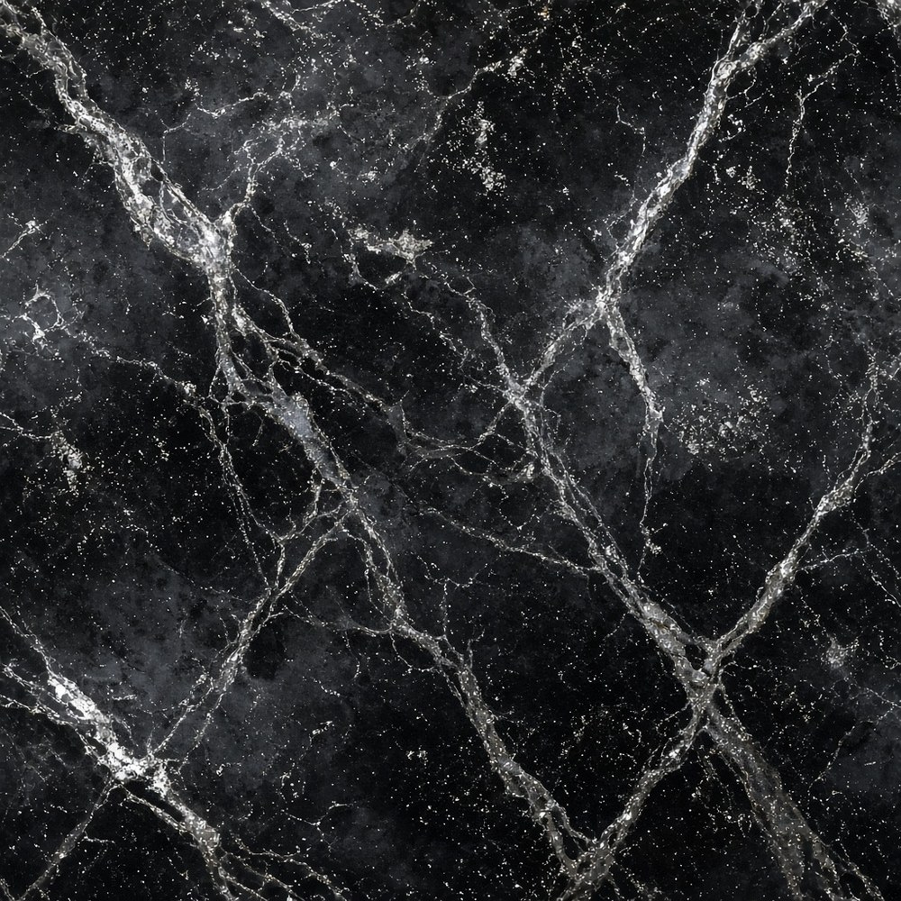 Sample of veining metallic epoxy with silver lines on a dark base